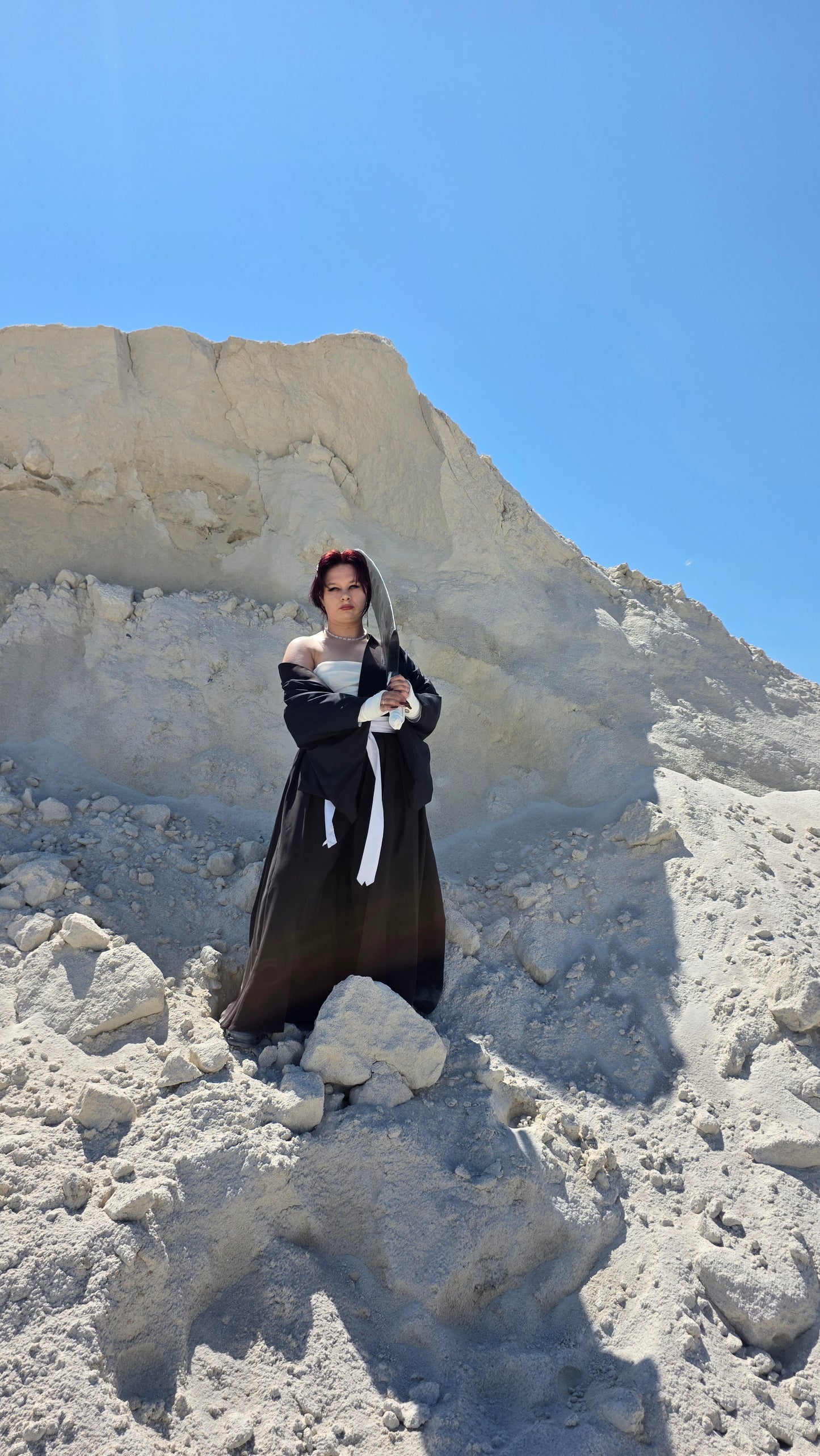 Ichigo Kurosaki female version cosplay ready to ship size(m-xl regulated for 150-165 cm height)