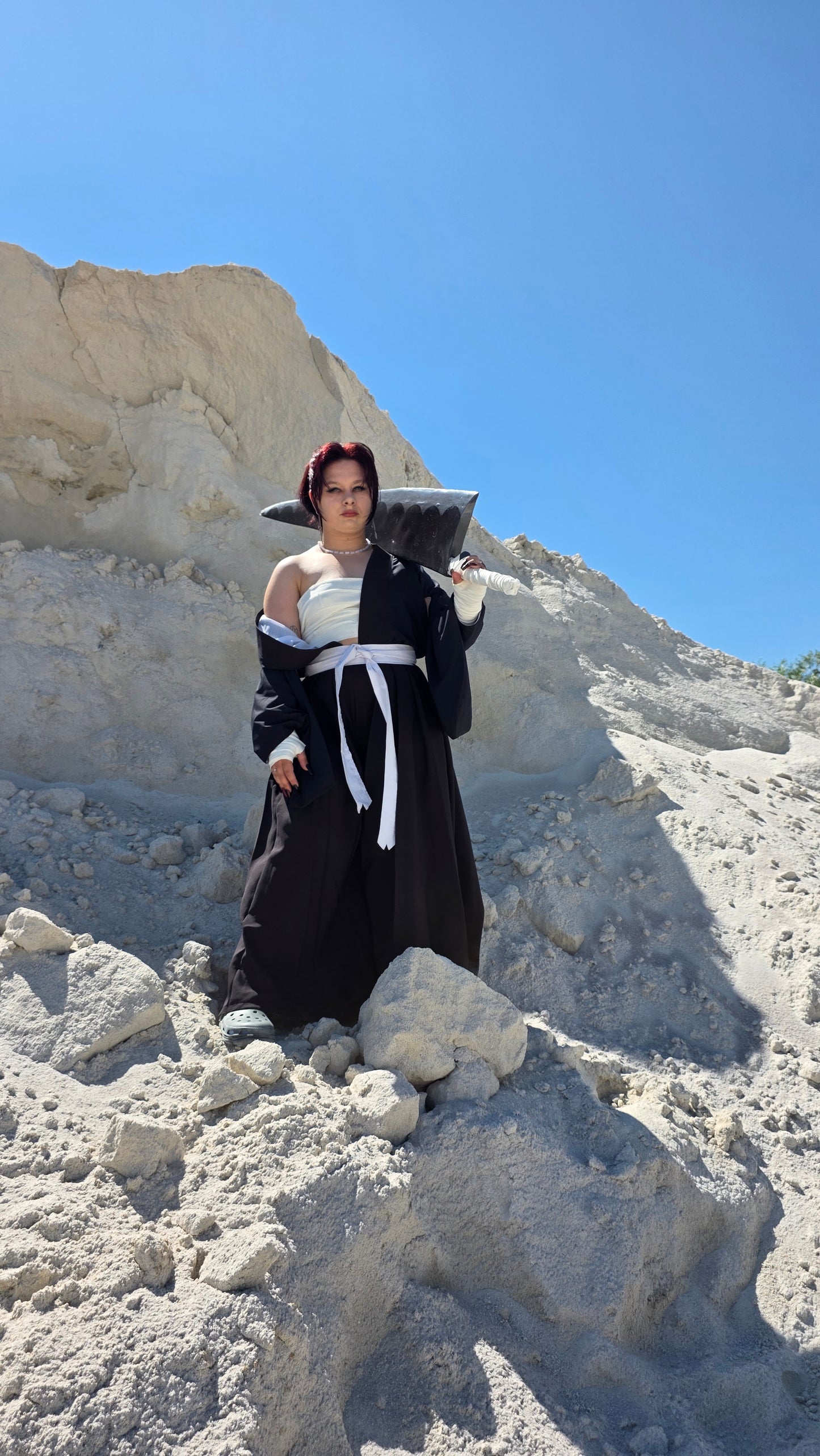 Ichigo Kurosaki female version cosplay ready to ship size(m-xl regulated for 150-165 cm height)