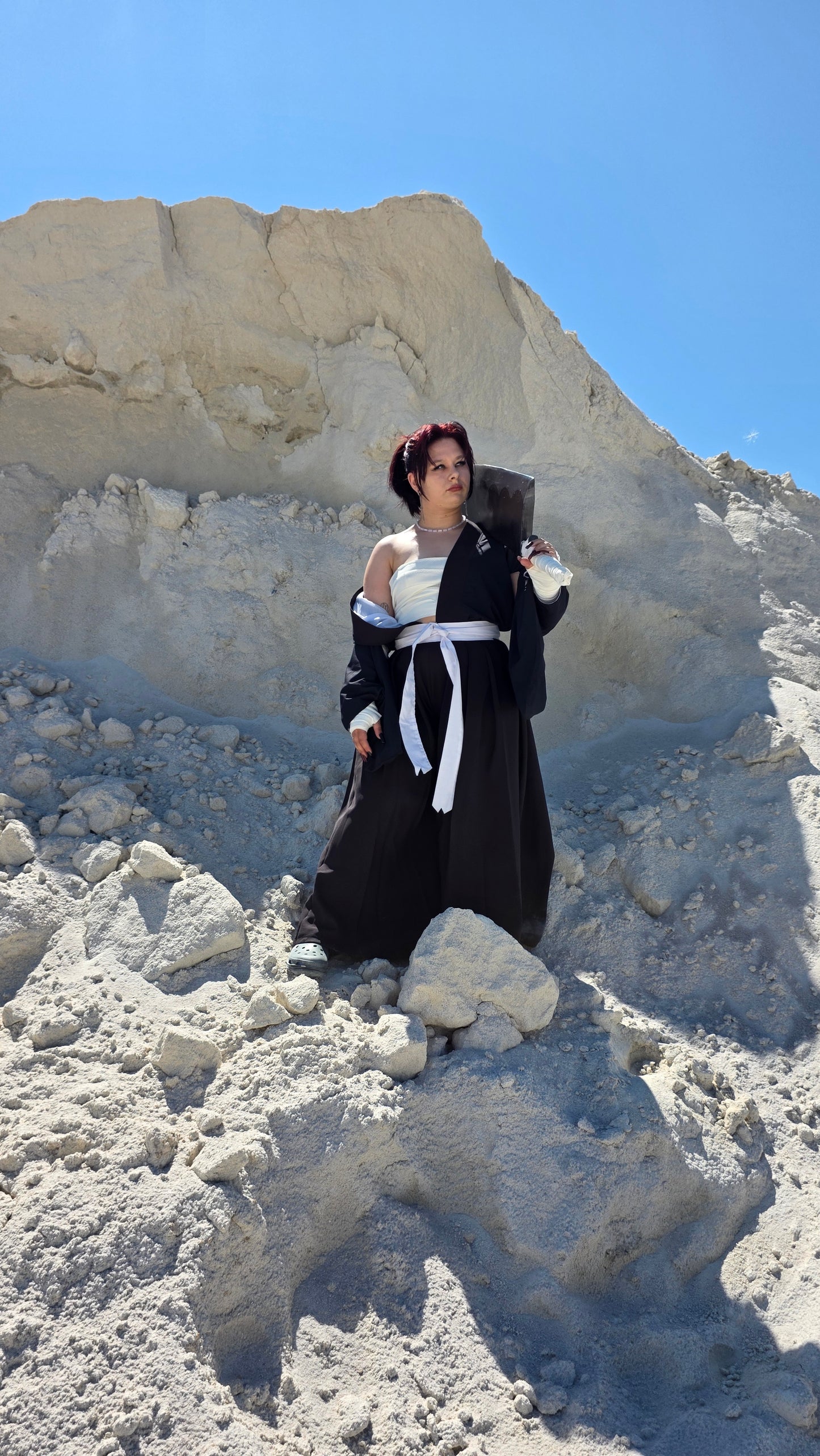 Ichigo Kurosaki female version cosplay ready to ship size(m-xl regulated for 150-165 cm height)