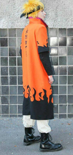 Naruto Uzumaki Outfit Jacket Coat Cosplay Costume Tailor-Made