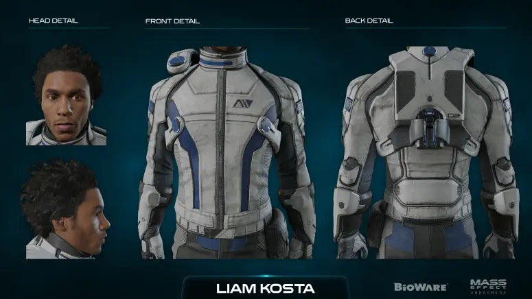 Liam Kosta and he's from Mass Effect: Andromeda (pre-order)