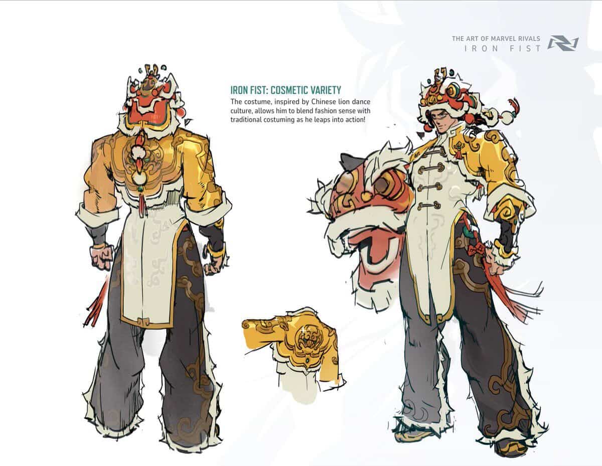 Marvel rivals Iron fist lions gaze cosplay outfit (pre-order)