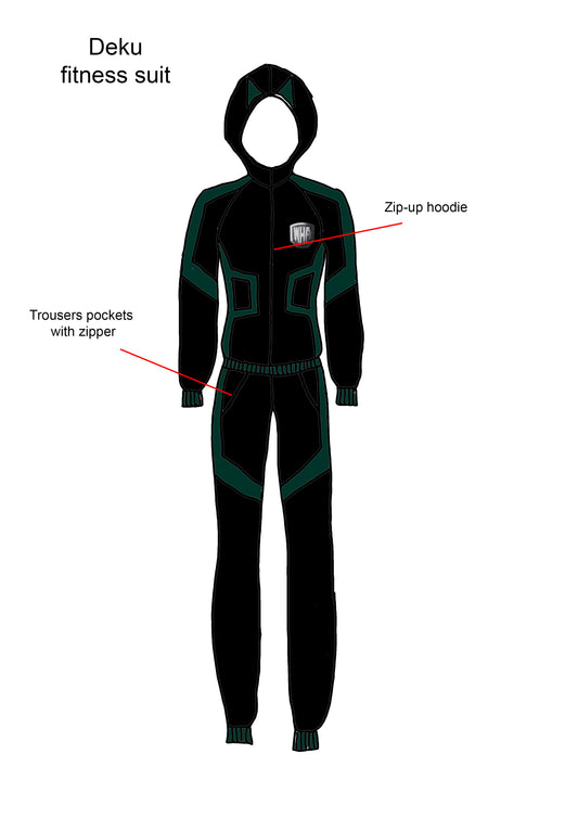 Deku sport costume cosplay / fitness suit (pre-order)