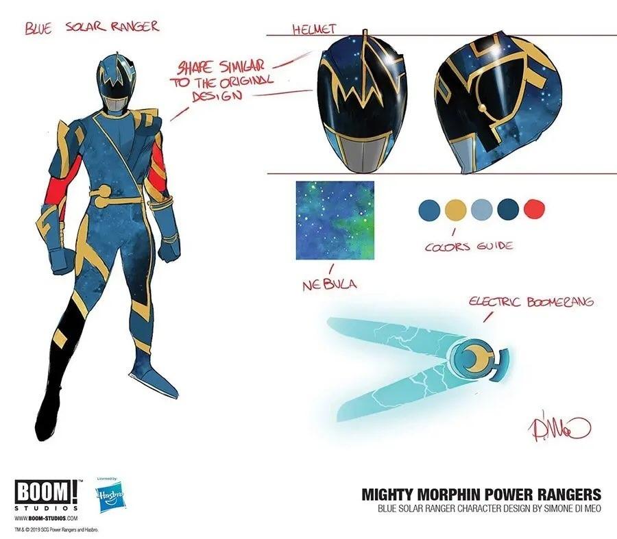 Power ranger solar blue cosplay outfit