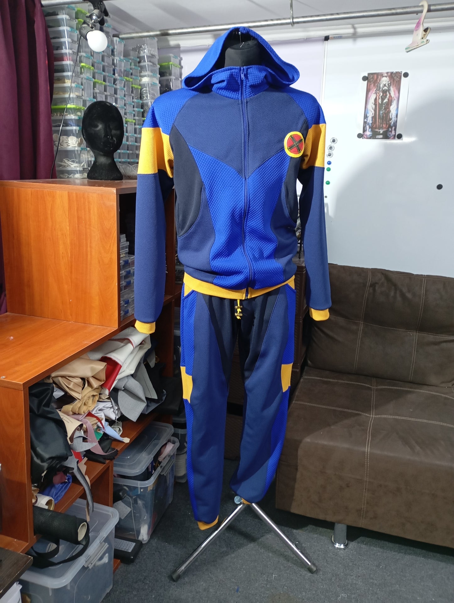 Cyclops sport costume cosplay / fitness suit