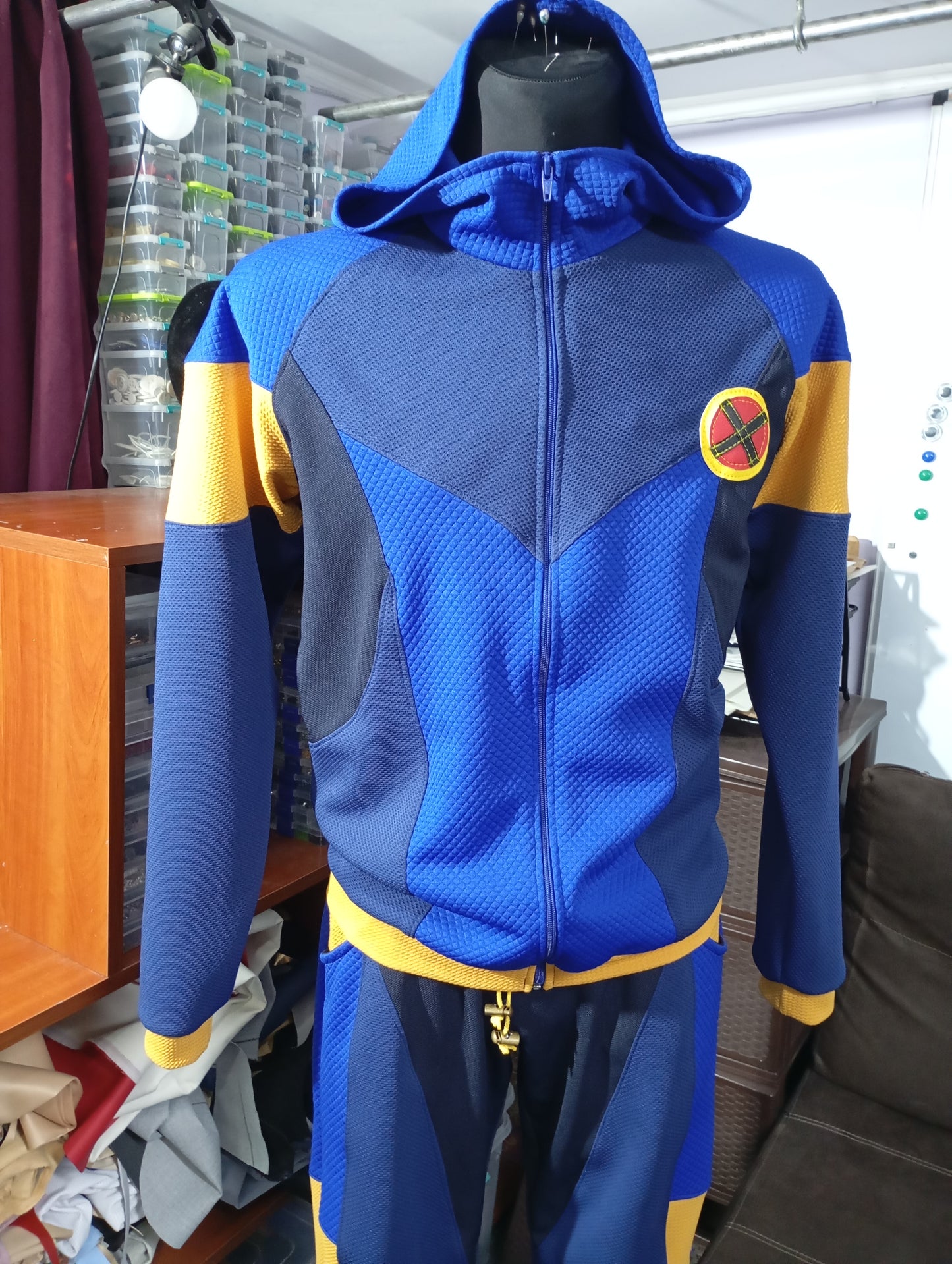 Cyclops sport costume cosplay / fitness suit