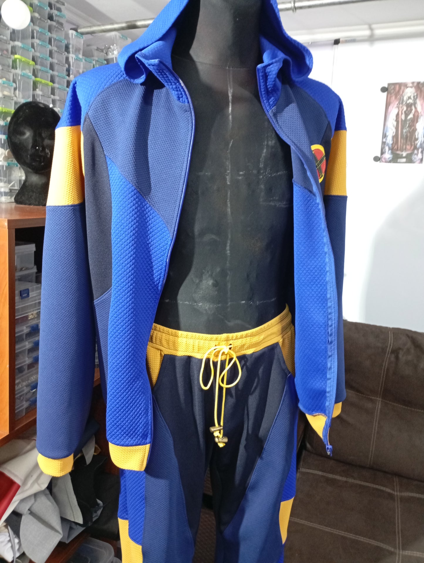 Cyclops sport costume cosplay / fitness suit