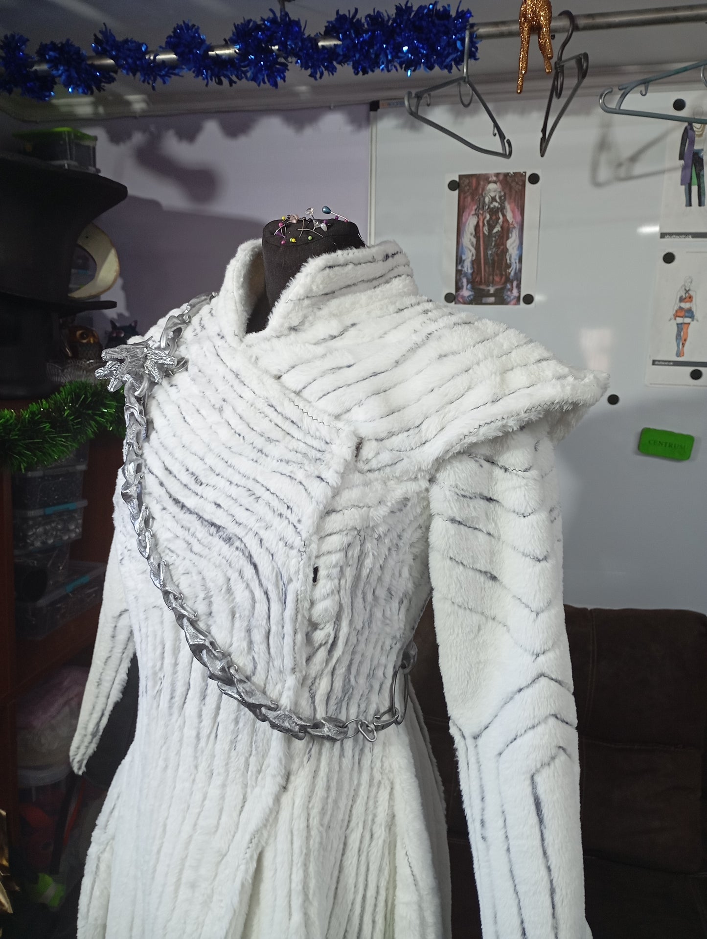 Daenerys Targaryen fur jacket cosplay