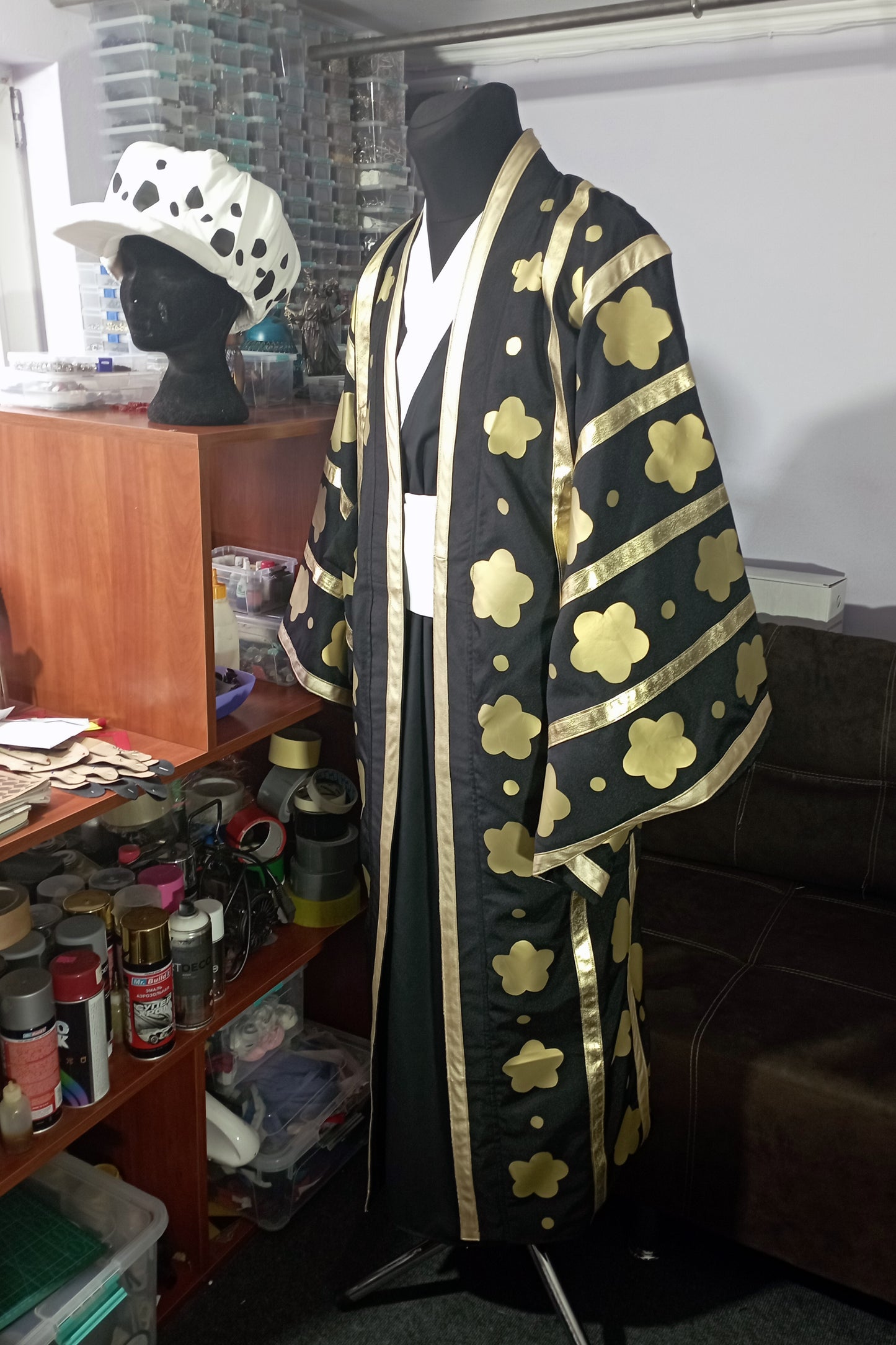 Trafalgar Law cosplay outfit, cosplay kimono