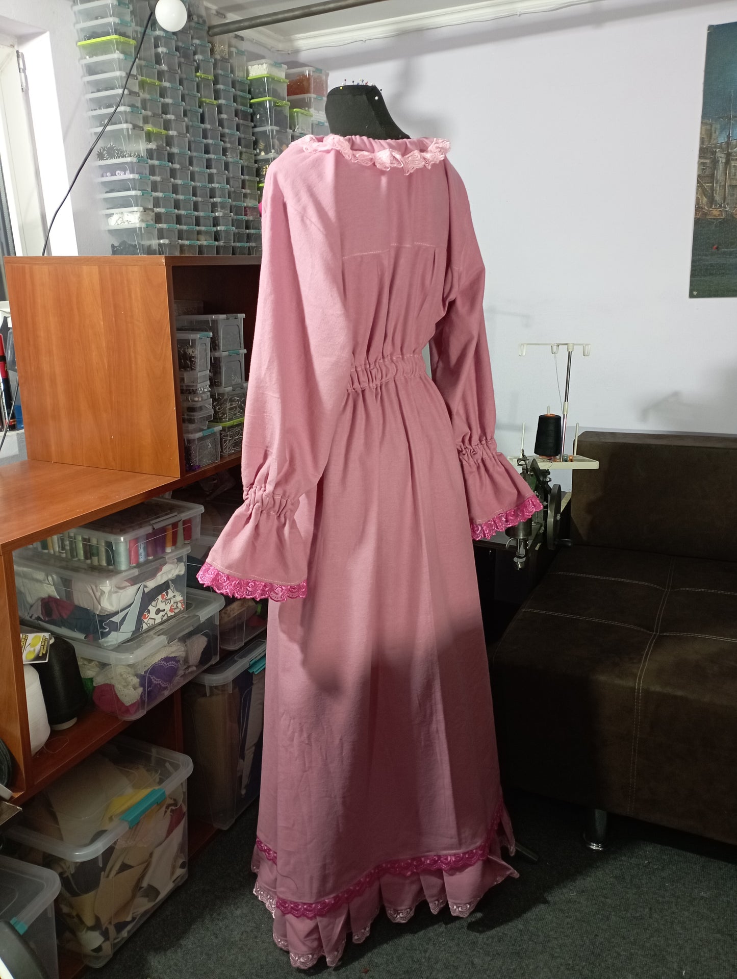 Victorian flanel night gown