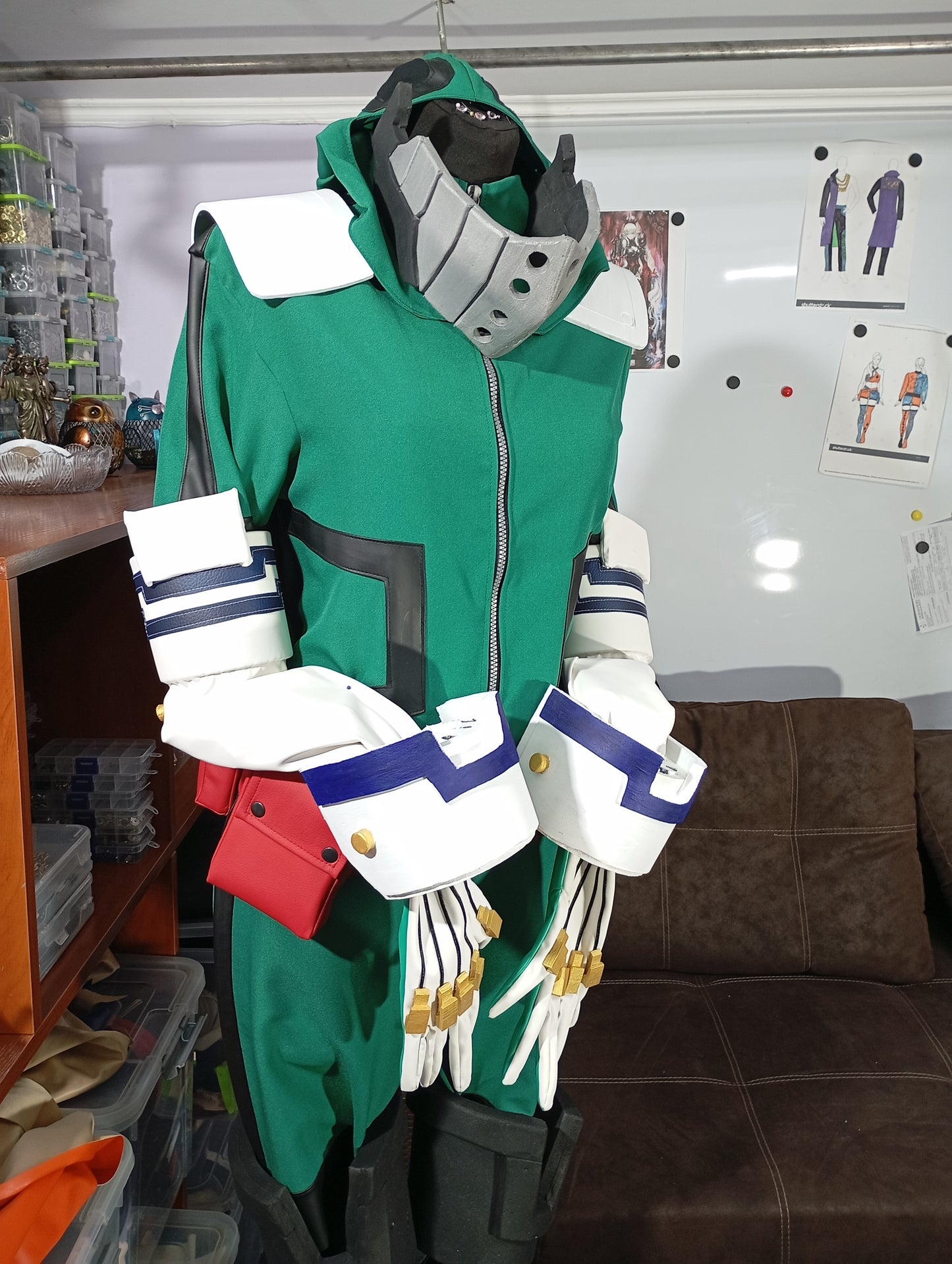 Deku Midoriya cosplay outfit with airforce gloves (pre-order)