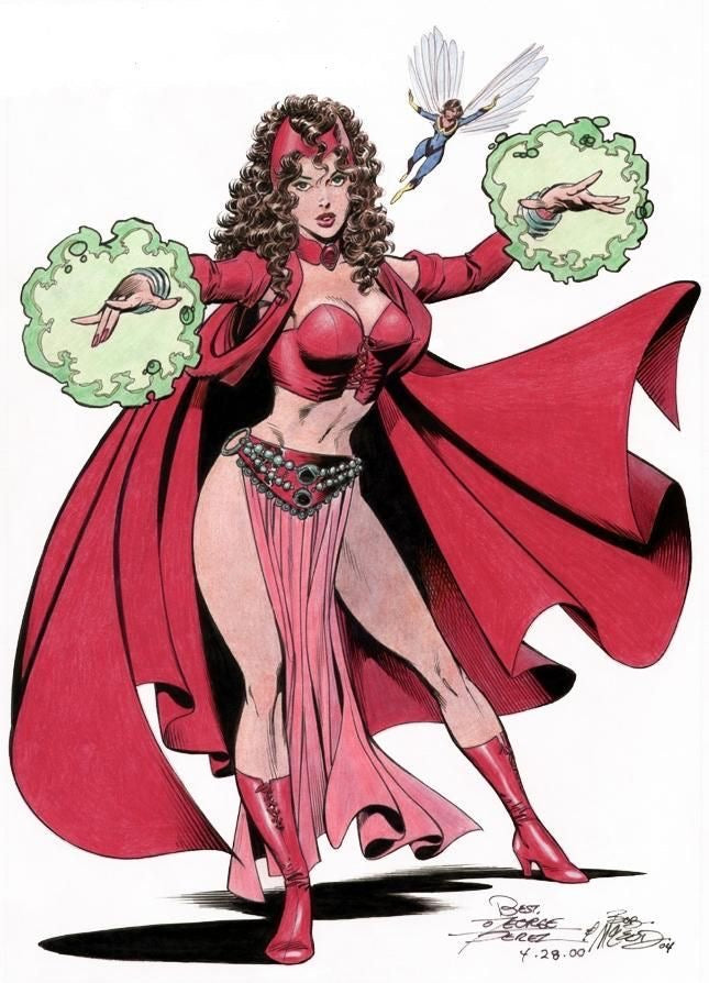 Scarlet Witch from Marvel Comics cosplay outfit (pre-order)