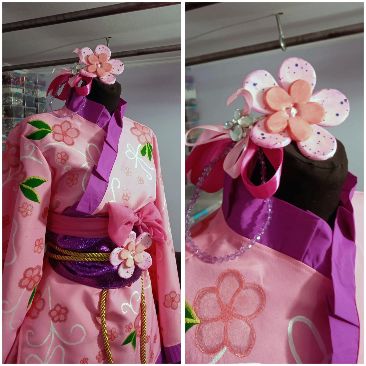Custom made lolita dress / hand made / lolita cosplay / lolita yukata / sweet yukata/ sexy lolita / love live cosplay / hand drawed yukata