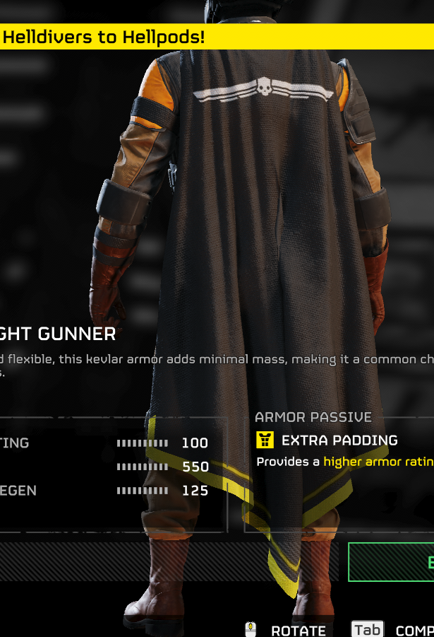 Helldivers outfit B-08 Light Gunner /B-08 Light gunner/ Unblemished allegiance with Breaker riffle (pre-order) (Copy)
