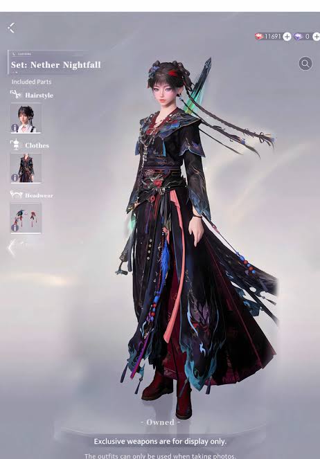 Netherlord MC Love and Deepspace cosplay outfit (pre-order)