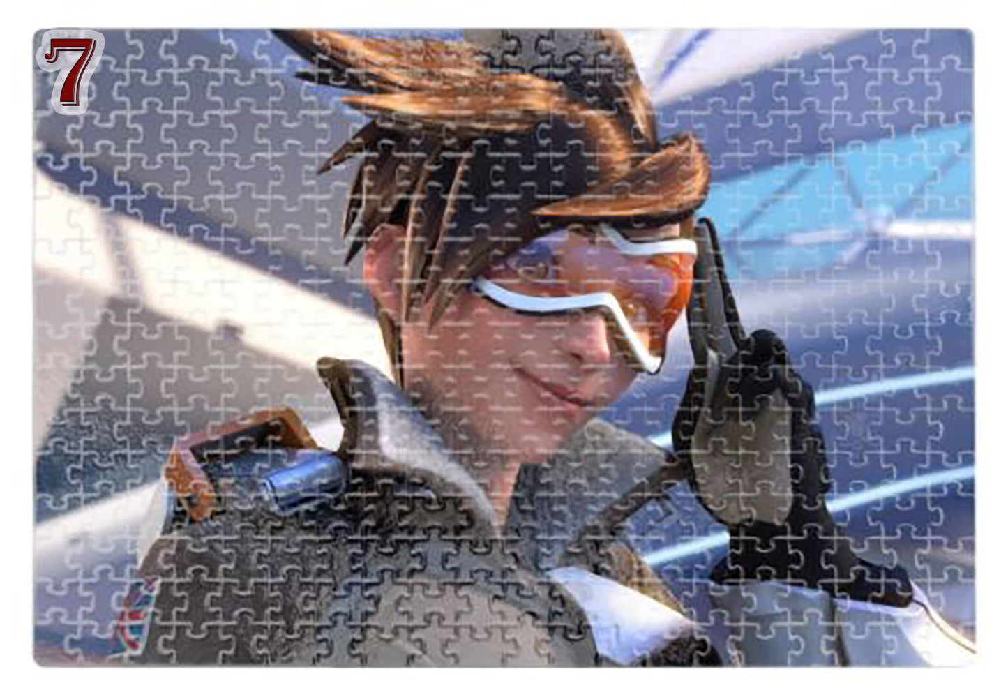 Cardboard puzzles Overwatch Puzzles, / Tracer