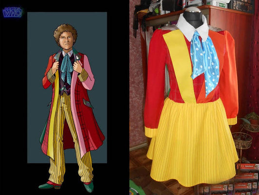 DOCTOR WHO / Sixth Doctor female version cosplay costume
