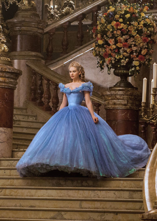 Cinderella new movie blue dress Hand made (pre-order)