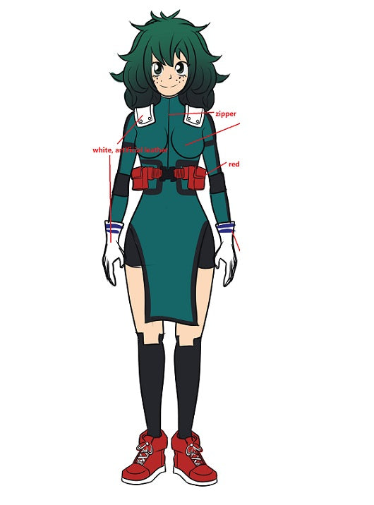 Deku Izuku Midoriya cosplay outfit female version (pre-order)