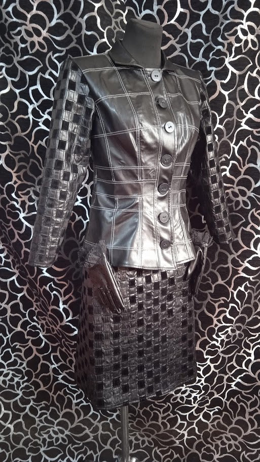 Cosplay Cruella de Vil outfits  / Emma Stone / leather costume