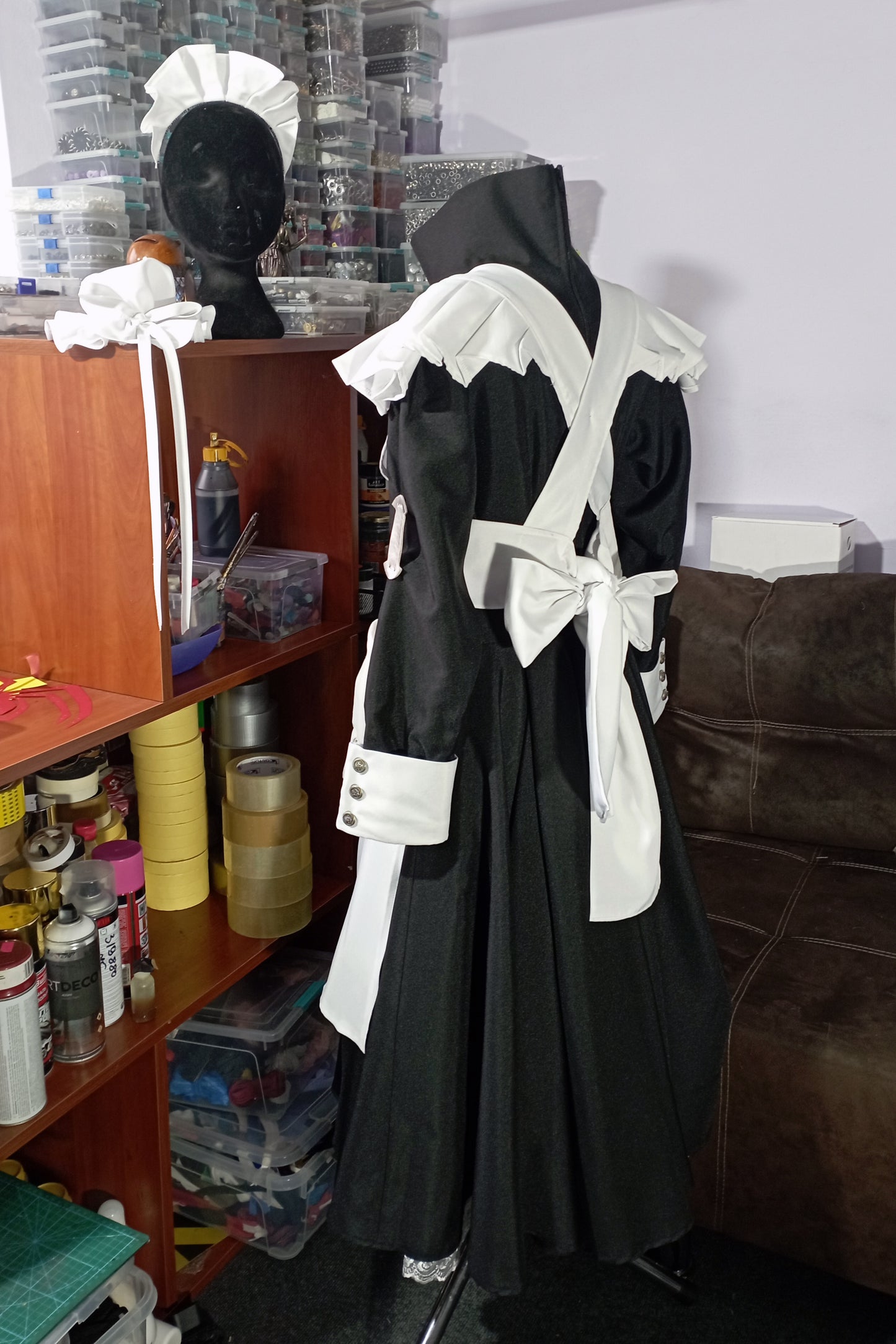 Black Lagoon Roberta / Fabiola cosplay maid dress