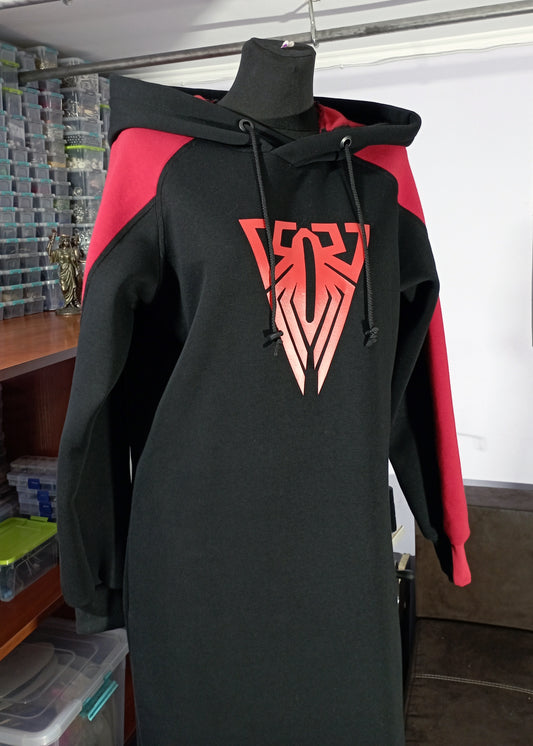 Spider dress/ Miles Morales hoodie cosplay /spider man hoodie dress