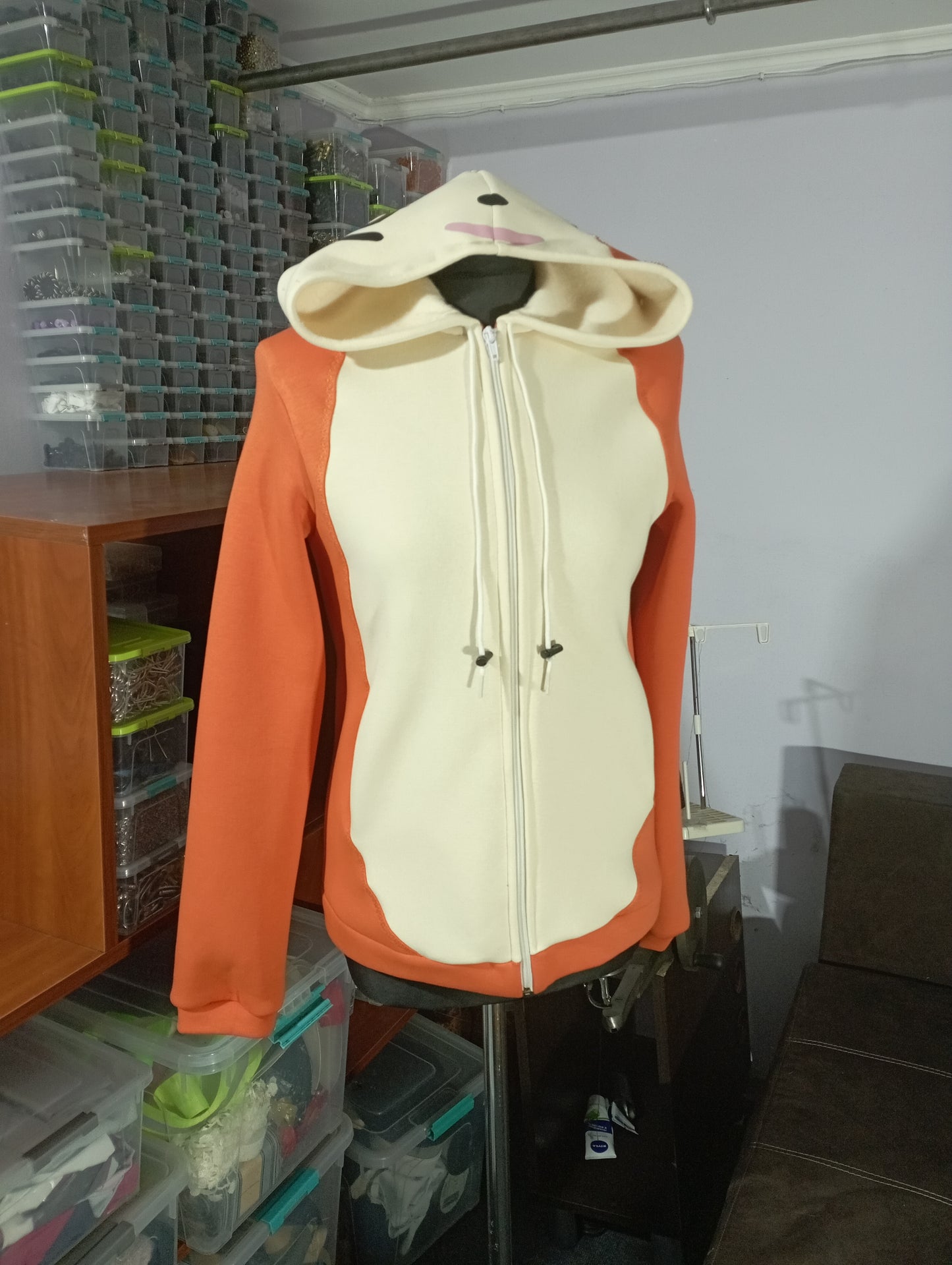 Spinda inspired zip up hoodie
