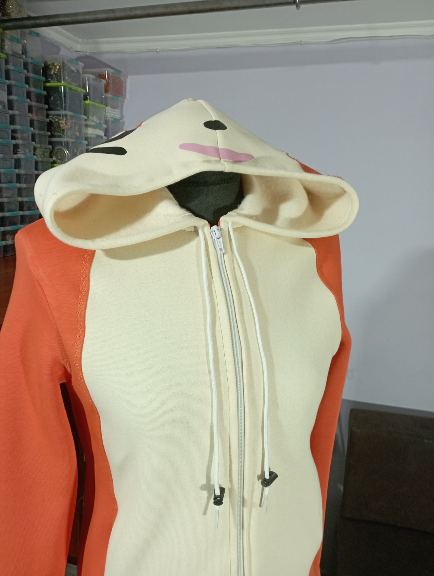 Spinda inspired zip up hoodie